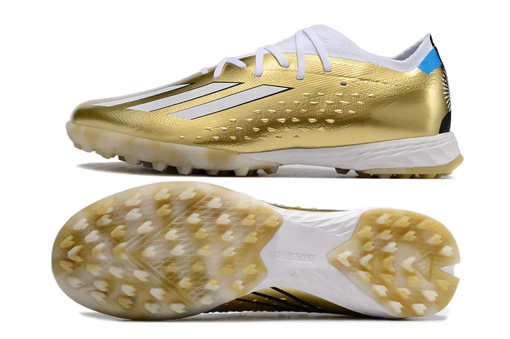 Messi x Adidas X Speedportal.1 TF - Gold/Classic Gold/White