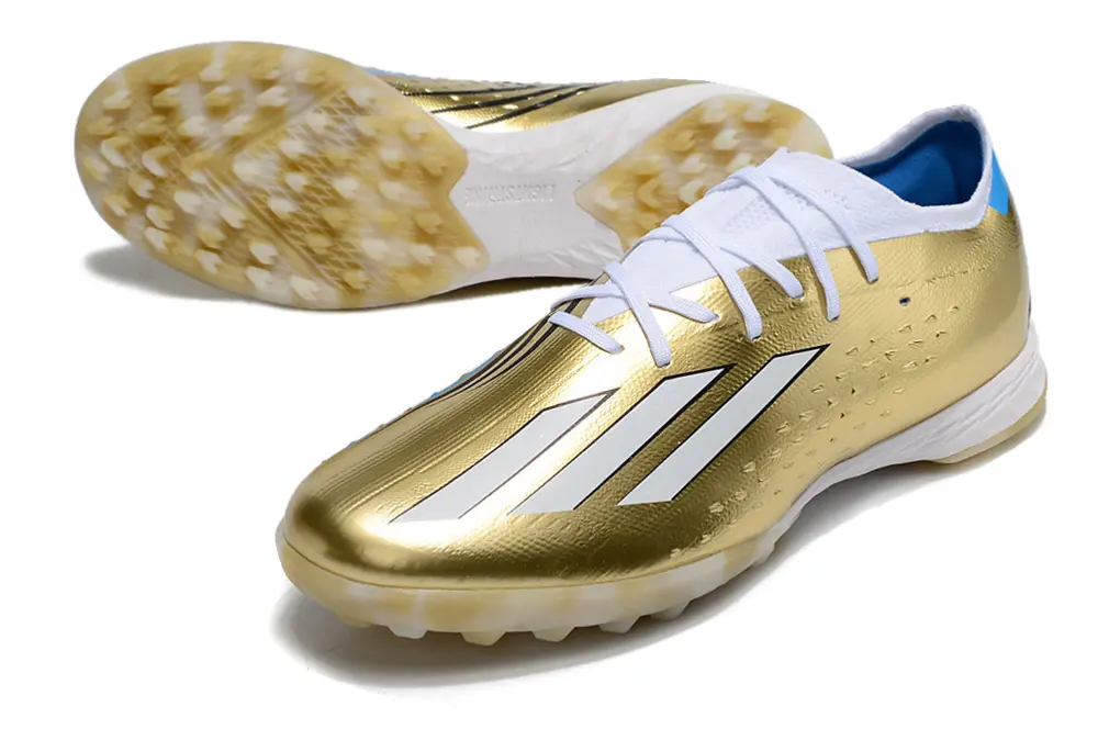 Messi x Adidas X Speedportal.1 TF - Gold/Classic Gold/White