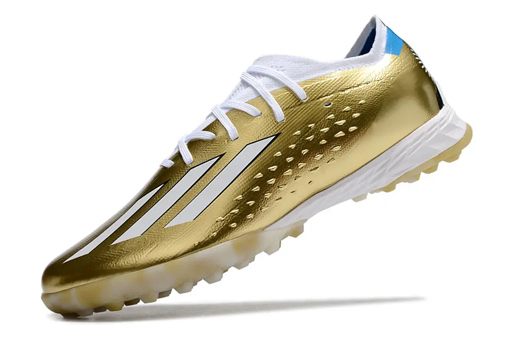 Messi x Adidas X Speedportal.1 TF - Gold/Classic Gold/White