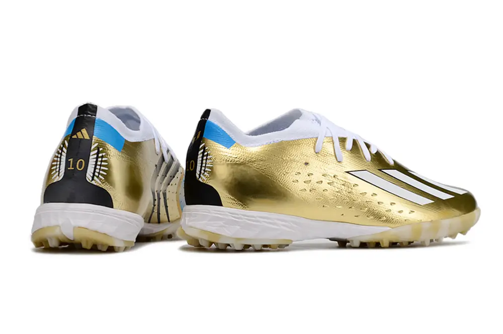 Messi x Adidas X Speedportal.1 TF - Gold/Classic Gold/White