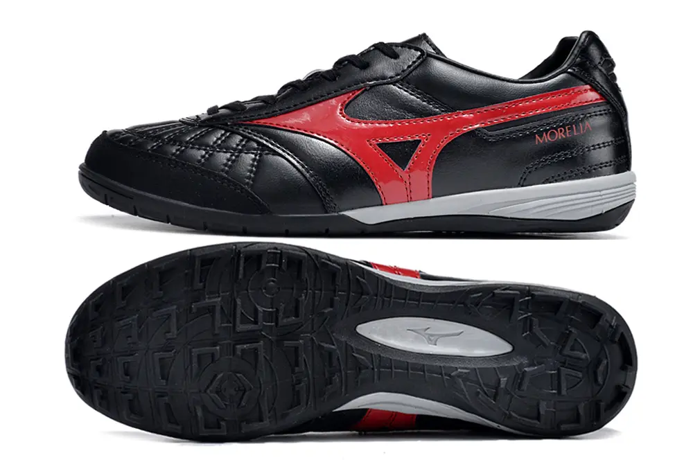 Mizuno Morelia Sala Japan IC - Black/Crimson Red/Charcoal Gray