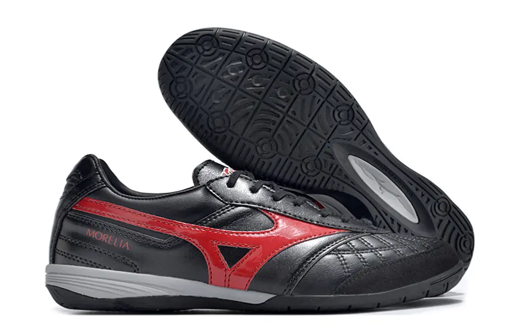 Mizuno Morelia Sala Japan IC - Black/Crimson Red/Charcoal Gray