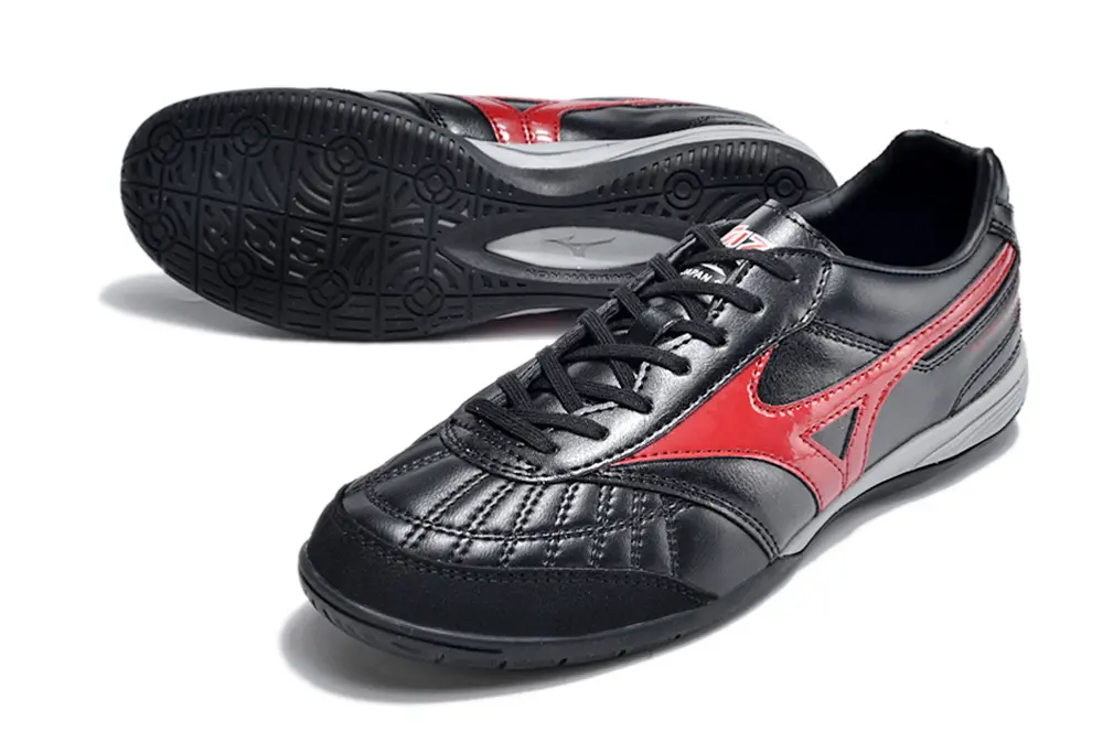 Mizuno Morelia Sala Japan IC - Black/Crimson Red/Charcoal Gray