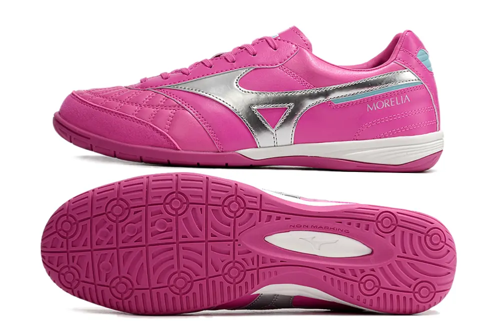 Mizuno Morelia Sala Japan IC - Pink/Vibrant Pink/Silver Accents