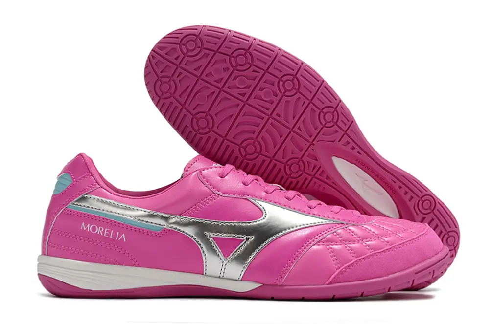 Mizuno Morelia Sala Japan IC - Pink/Vibrant Pink/Silver Accents