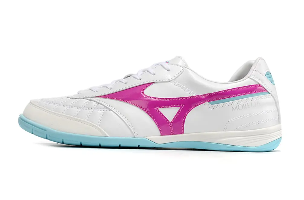 Mizuno Morelia Sala Japan IC - White/Vivid Pink/Aqua Blue