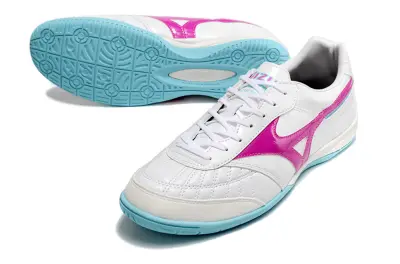 Mizuno Morelia Sala Japan IC - White/Vivid Pink/Aqua Blue