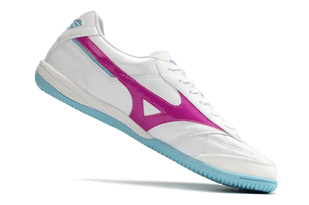 Mizuno Morelia Sala Japan IC - White/Vivid Pink/Aqua Blue