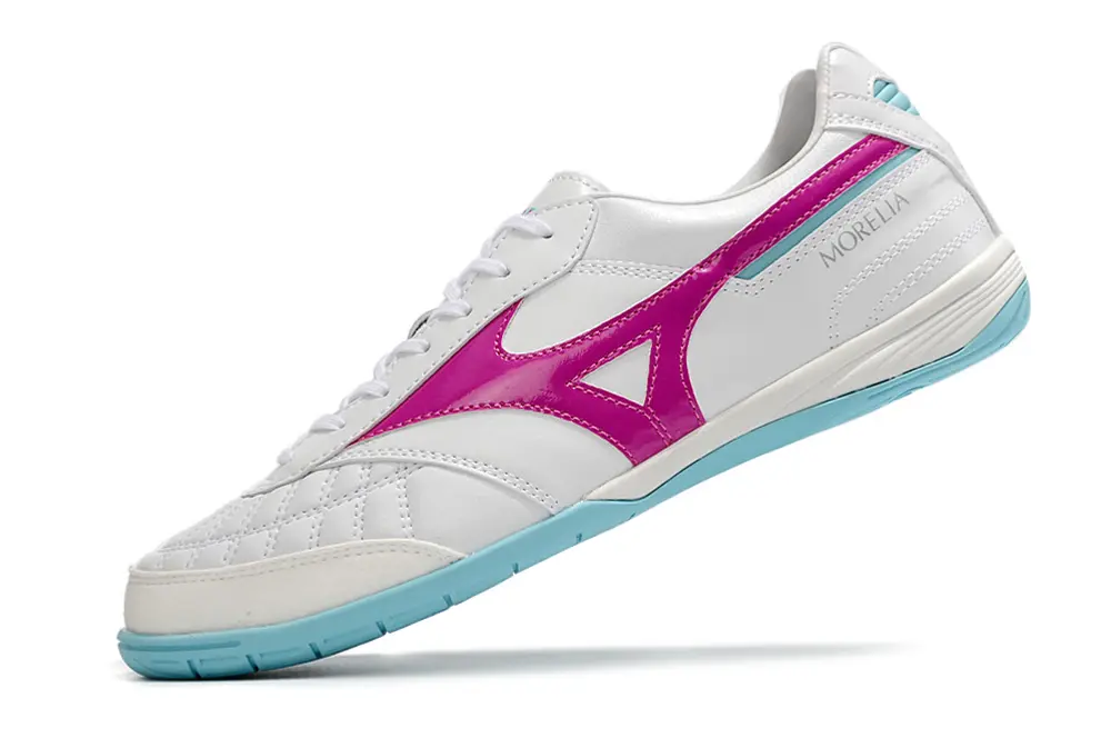 Mizuno Morelia Sala Japan IC - White/Vivid Pink/Aqua Blue