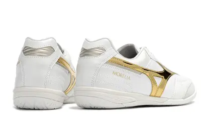 Mizuno Morelia Sala Japan IC - White/Golden Highlights/Soft Gray