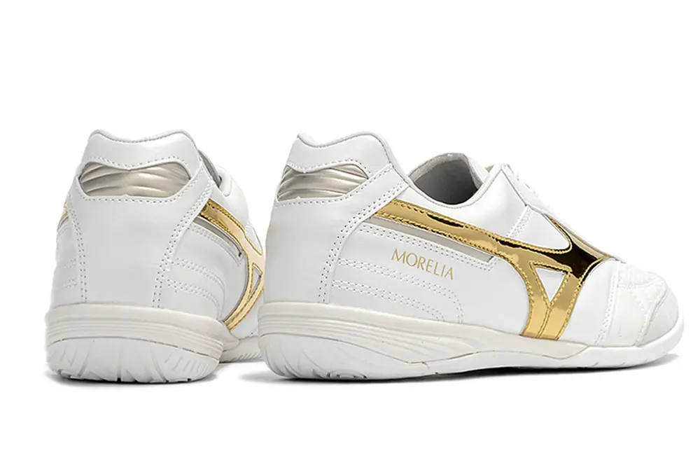 Mizuno Morelia Sala Japan IC - White/Golden Highlights/Soft Gray