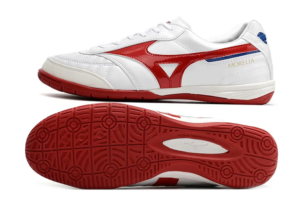 Mizuno Morelia Sala Japan IC - White/Cherry Red/Sky Blue