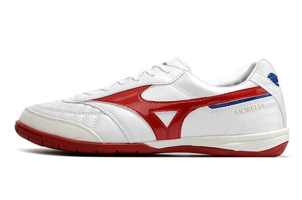 Mizuno Morelia Sala Japan IC - White/Cherry Red/Sky Blue