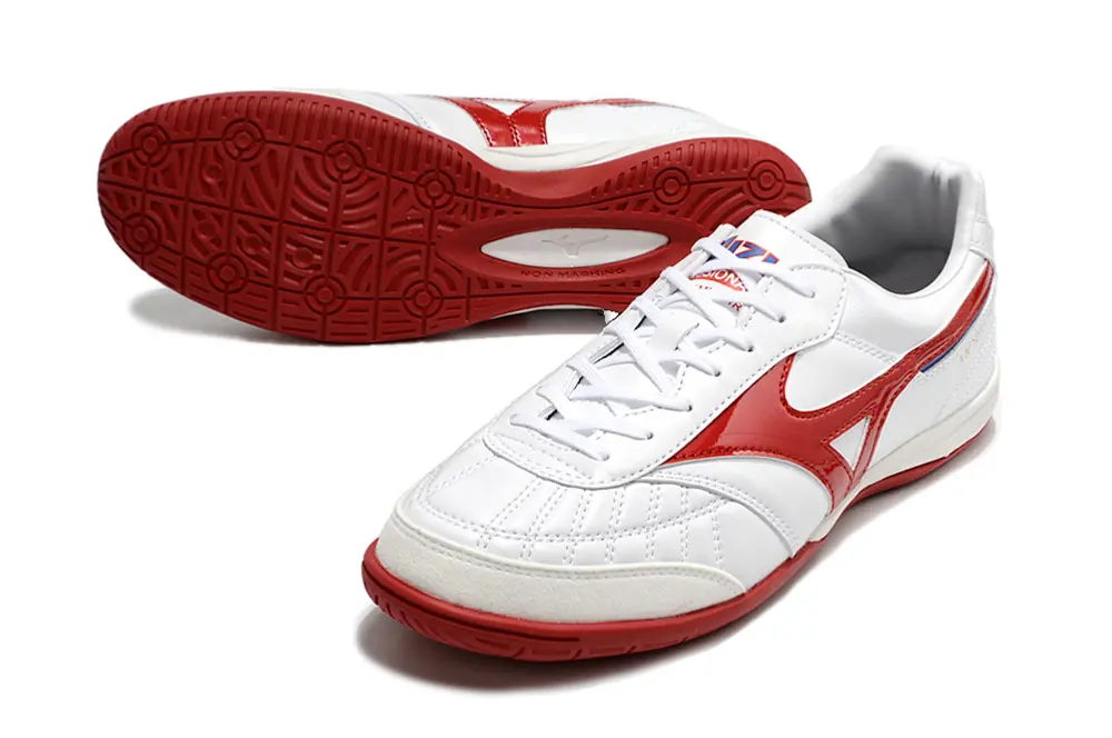 Mizuno Morelia Sala Japan IC - White/Cherry Red/Sky Blue