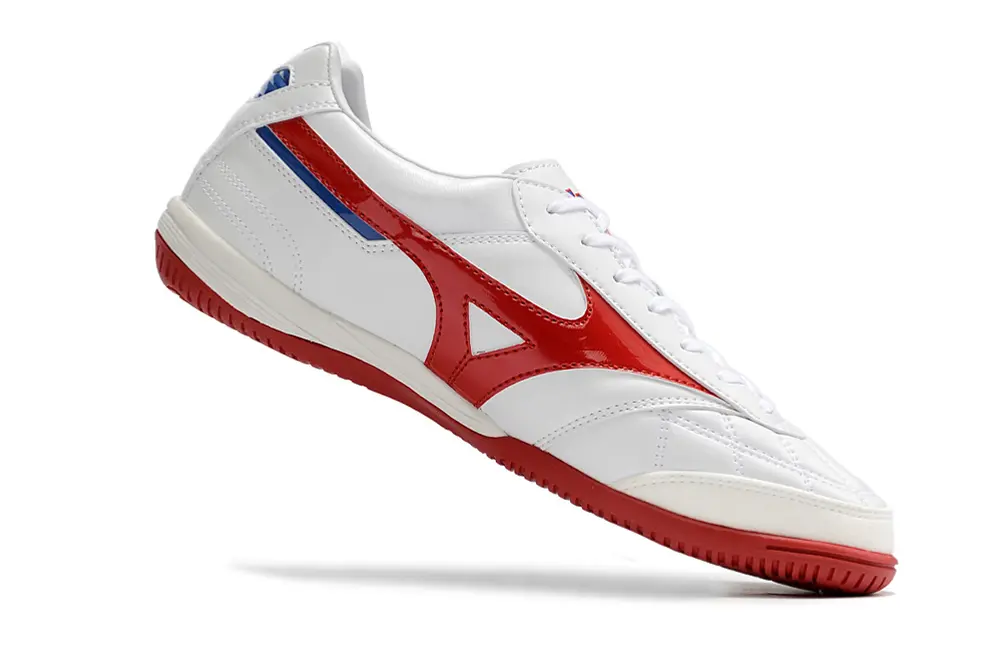 Mizuno Morelia Sala Japan IC - White/Cherry Red/Sky Blue
