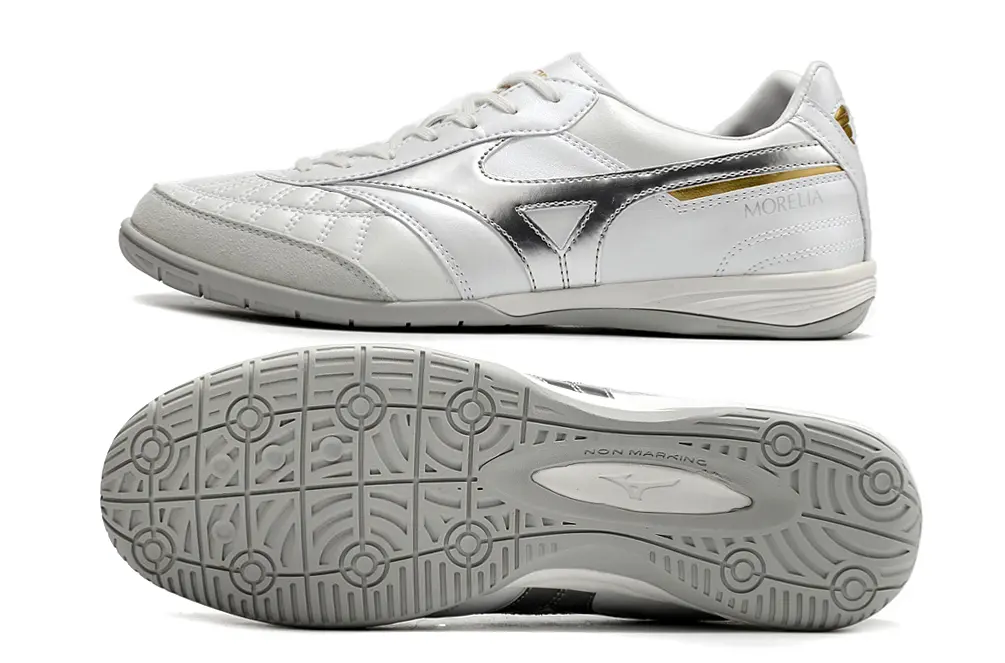 Mizuno Morelia Sala Japan IC - White/Silver/Gold