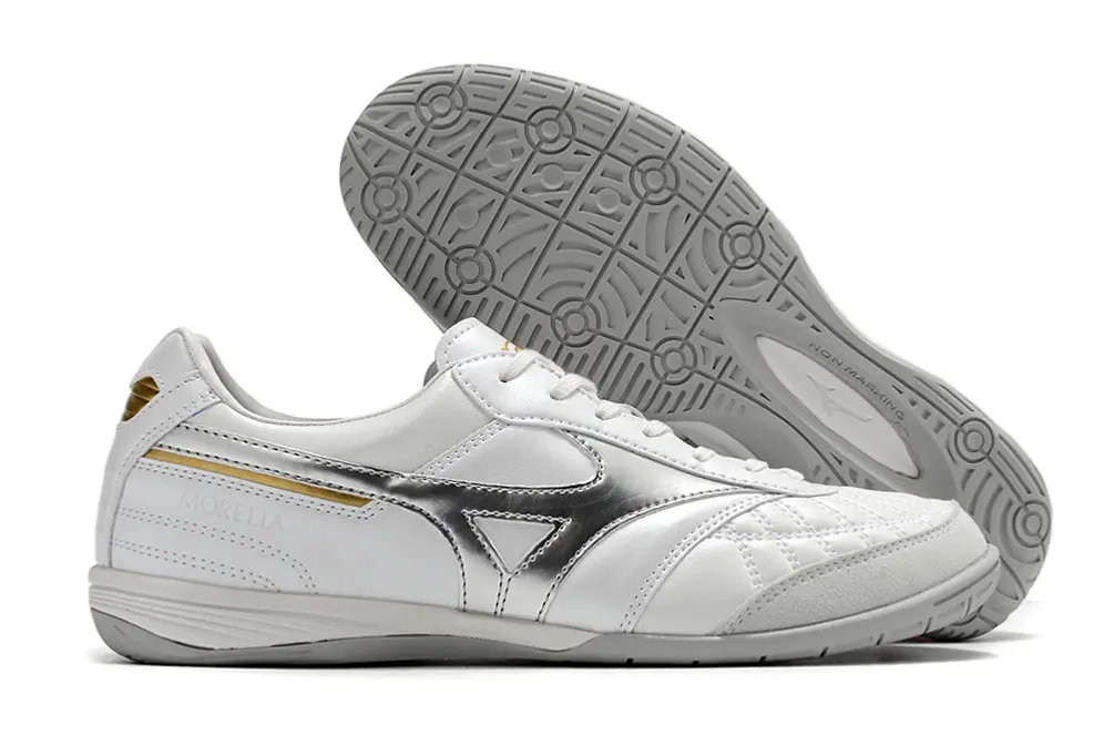 Mizuno Morelia Sala Japan IC - White/Silver/Gold