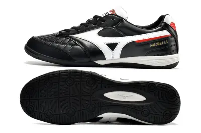 Mizuno Morelia Sala Japan IC - Black/Classic White/Red Accent