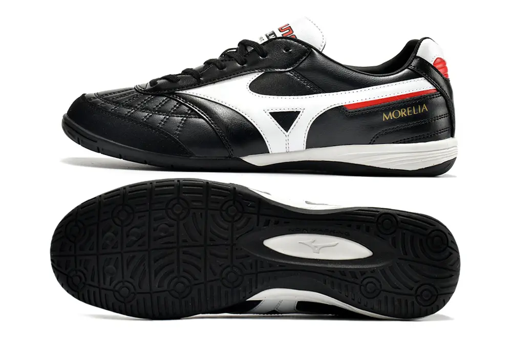 Mizuno Morelia Sala Japan IC - Black/Classic White/Red Accent