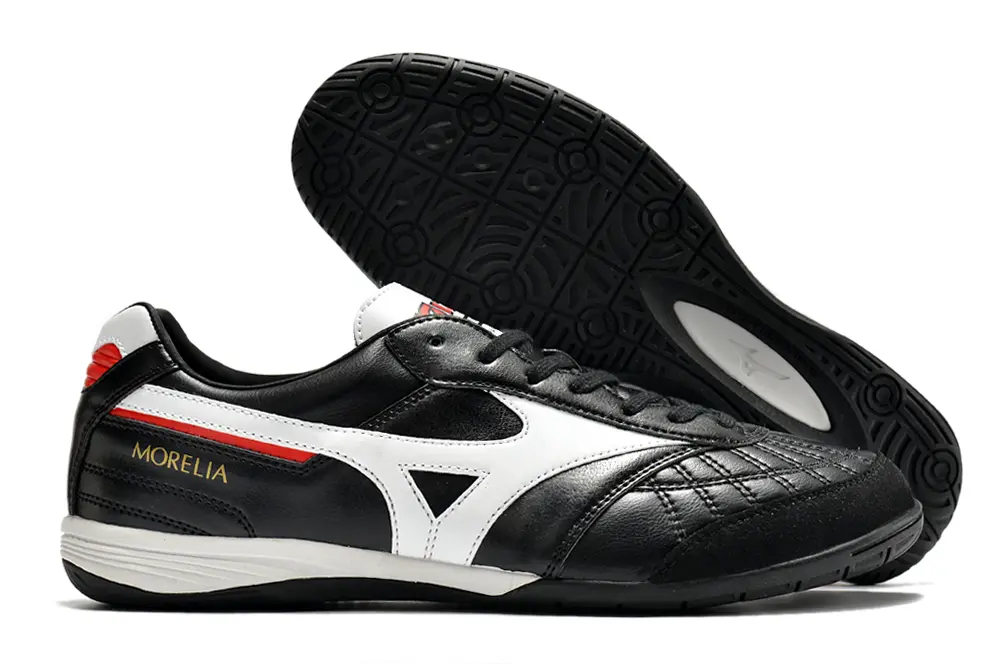 Mizuno Morelia Sala Japan IC - Black/Classic White/Red Accent
