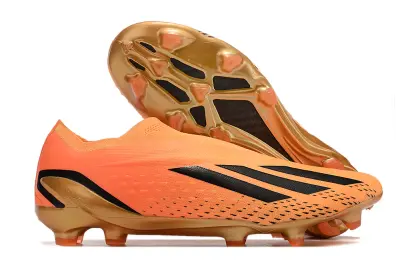 Adidas X Speedportal+ Laceless FG - Orange/Sunset Glow/Gold Fusion
