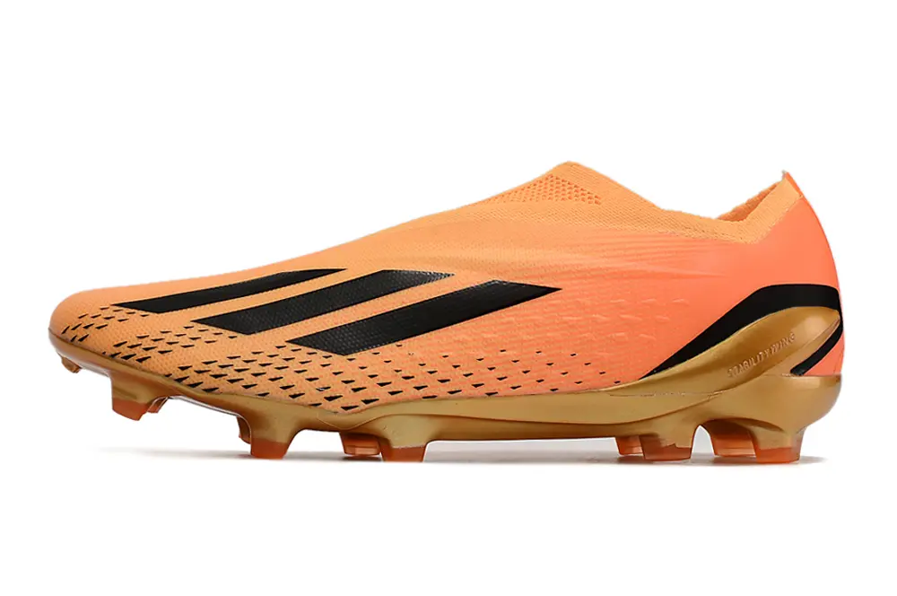 Adidas X Speedportal+ Laceless FG - Orange/Sunset Glow/Gold Fusion
