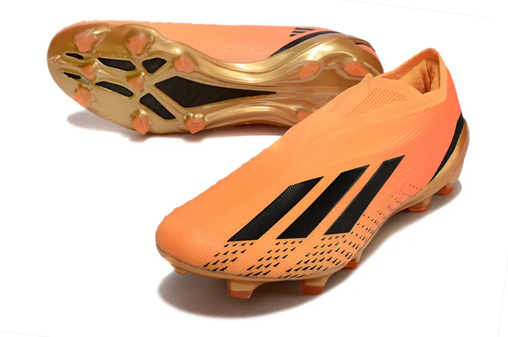 Adidas X Speedportal+ Laceless FG - Orange/Sunset Glow/Gold Fusion
