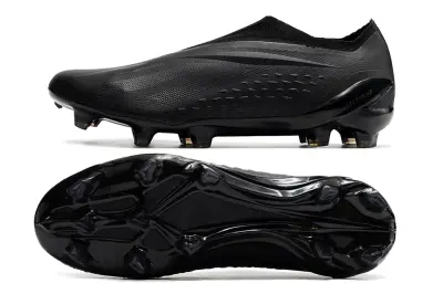 Adidas X Speedportal+ Laceless FG - Black/Stealth Black/Shadow Black