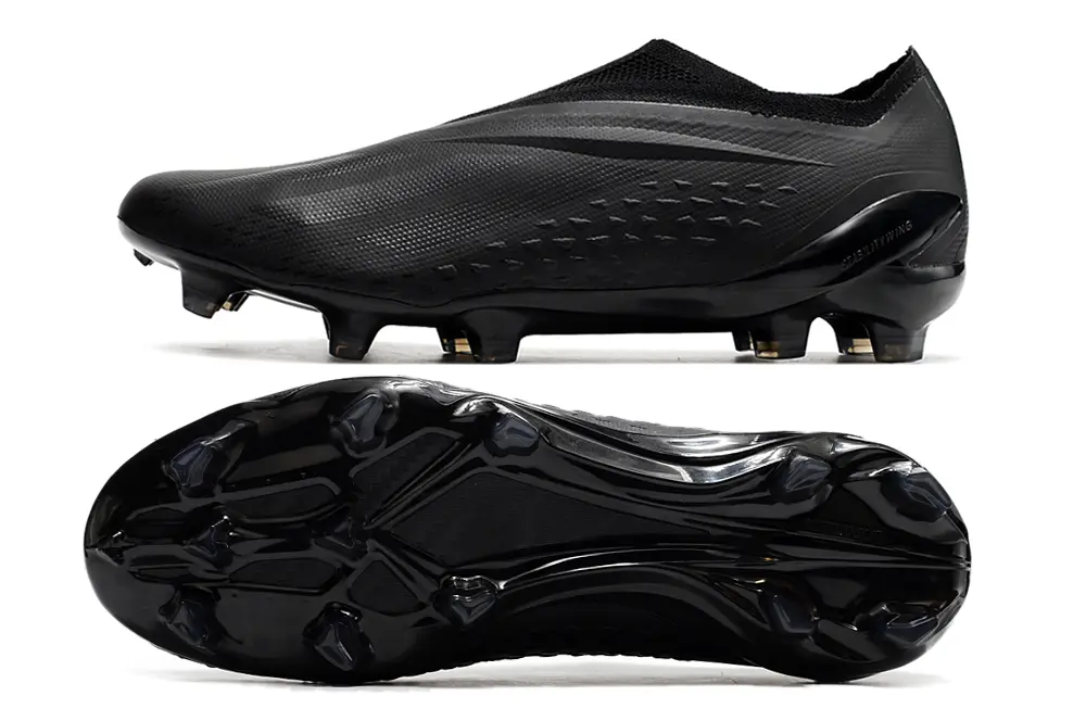 Adidas X Speedportal+ Laceless FG - Black/Stealth Black/Shadow Black