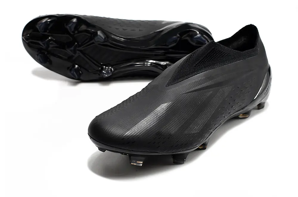 Adidas X Speedportal+ Laceless FG - Black/Stealth Black/Shadow Black