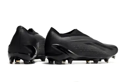 Adidas X Speedportal+ Laceless FG - Black/Stealth Black/Shadow Black
