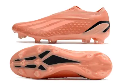 Adidas X Speedportal+ Laceless FG - Peach/Soft Coral/Light Tangerine