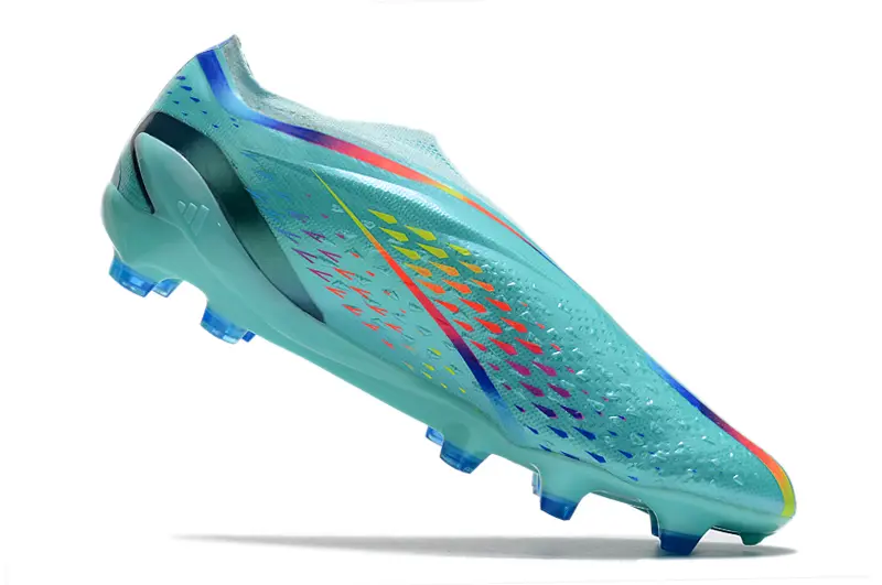 Adidas X Speedportal+ Laceless FG - Aqua/Vibrant Aqua/Neon Splash
