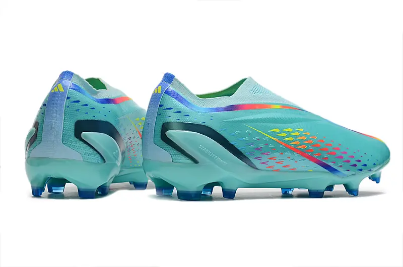 Adidas X Speedportal+ Laceless FG - Aqua/Vibrant Aqua/Neon Splash