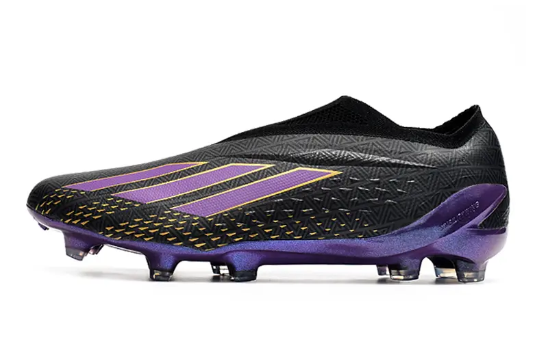 Adidas X Speedportal+ Laceless FG - Black/Electric Purple/Golden Yellow