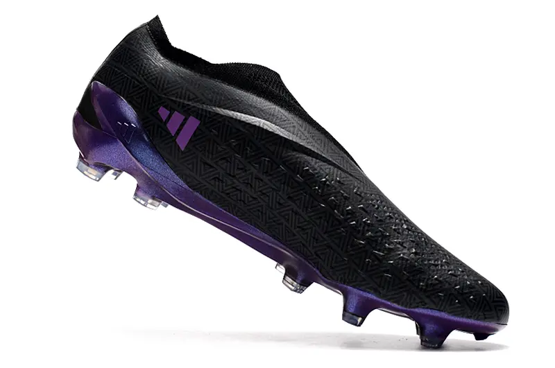 Adidas X Speedportal+ Laceless FG - Black/Electric Purple/Golden Yellow
