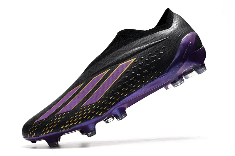 Adidas X Speedportal+ Laceless FG - Black/Electric Purple/Golden Yellow
