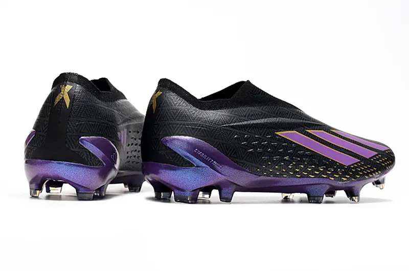 Adidas X Speedportal+ Laceless FG - Black/Electric Purple/Golden Yellow