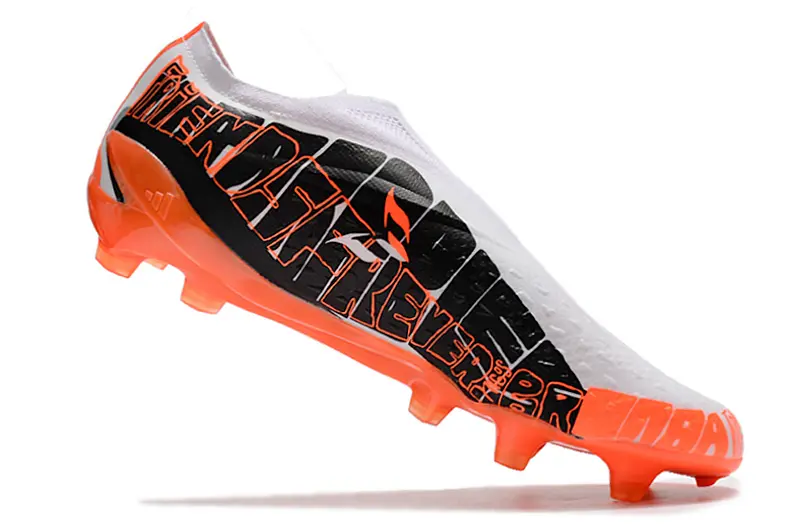 Adidas X Speedportal+ Laceless FG - White/Vibrant Orange/Black