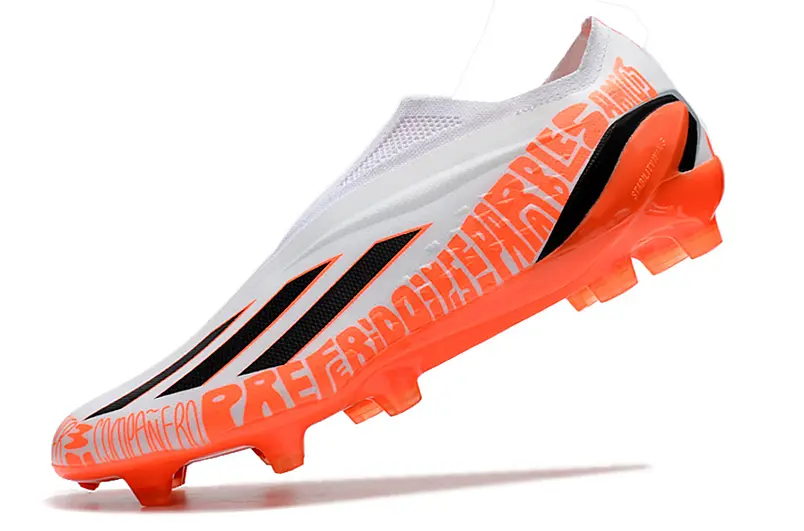 Adidas X Speedportal+ Laceless FG - White/Vibrant Orange/Black