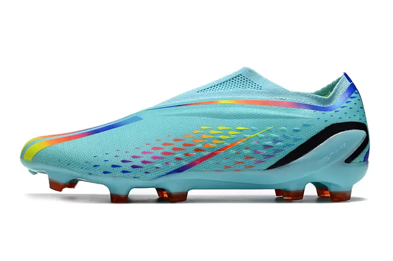 Adidas X Speedportal+ Laceless FG - Aqua/Sunny Orange/Neon Green
