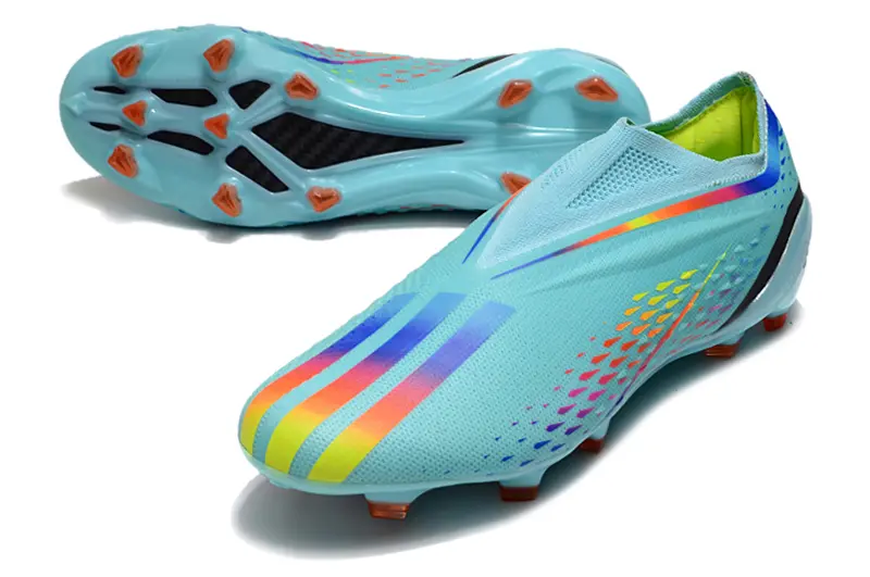 Adidas X Speedportal+ Laceless FG - Aqua/Sunny Orange/Neon Green
