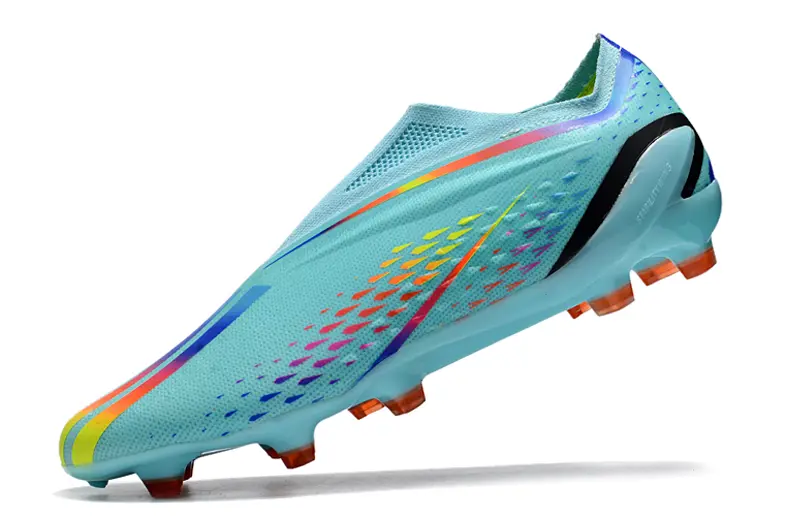 Adidas X Speedportal+ Laceless FG - Aqua/Sunny Orange/Neon Green