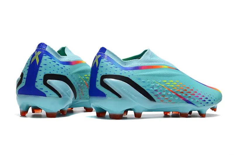 Adidas X Speedportal+ Laceless FG - Aqua/Sunny Orange/Neon Green