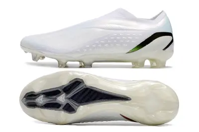 Adidas X Speedportal+ Laceless FG - White/Iridescent Pearl/Black Carbon