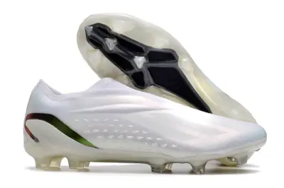 Adidas X Speedportal+ Laceless FG - White/Iridescent Pearl/Black Carbon