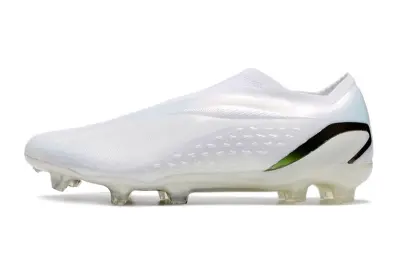 Adidas X Speedportal+ Laceless FG - White/Iridescent Pearl/Black Carbon