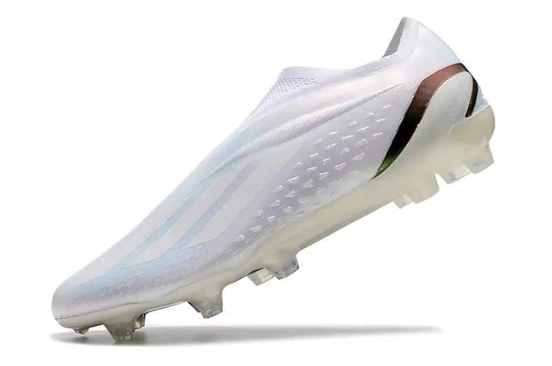 Adidas X Speedportal+ Laceless FG - White/Iridescent Pearl/Black Carbon