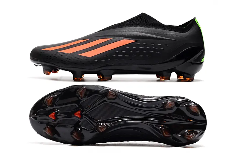 Adidas X Speedportal+ Laceless FG - Black/Vibrant Orange/Night Green