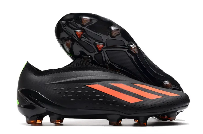 Adidas X Speedportal+ Laceless FG - Black/Vibrant Orange/Night Green